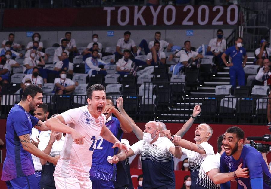 Franța s-a impus senzațional în finala olimpică de volei, foto: Imago Franța, de neoprit! Campioni la handbal și volei, la doar 73 de minute distanță, după două finale extraordinare!