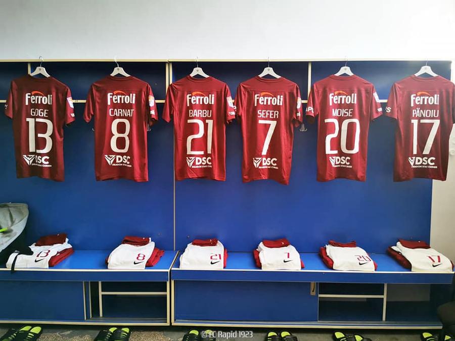 Rapid are doi sponsori noi Rapid, magnet pentru sponsori » Numele care apar pe tricourile de la meciul cu FC Argeș