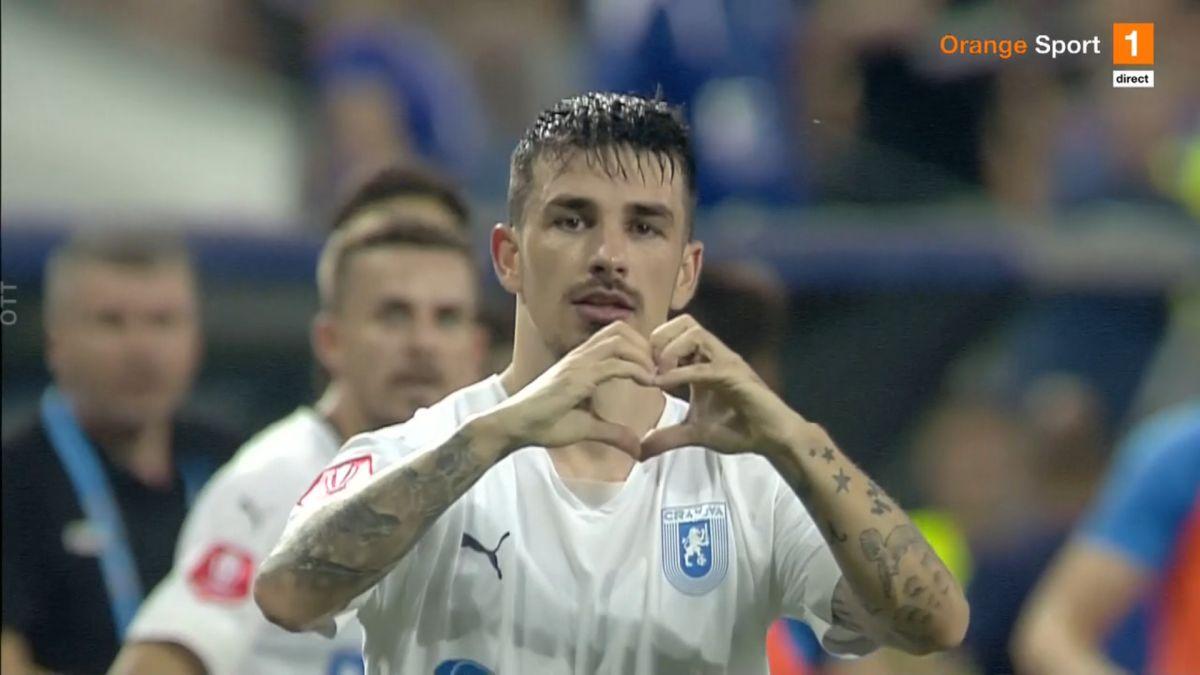 Momentul ratat de camerele TV » Ce s-a întâmplat după golul marcat Hanca în derby-ul cu FCU Craiova
