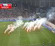 FOTO Întrerupere în FCU Craiova - CSU Craiova cauzată de torțele aruncate de fanii gazdelor