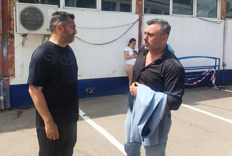 Claudiu Niculescu și Cristi Munteanu // foto: Eduard Apostol / GSP Oțelul - Poli Iași 0-0 » Remiză albă în derby-ul Moldovei: zbatere și teamă de a greși în atmosfera vibrantă de la Galați