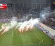 FOTO Întrerupere în FCU Craiova - CSU Craiova cauzată de torțele aruncate de fanii gazdelor