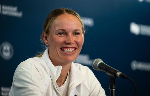Caroline Wozniacki la conferința de presă de la Montreal FOTO Imago Images