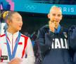 Ce a făcut chinezoaica pe podium, după ce le-a văzut pe italience mușcând medaliile