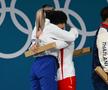Mihaela Cambei argint la Jocurile Olimpice de la Paris 2024, îmbrățișare cu Zhihui Hou Foto: Raed Krishan (Paris)