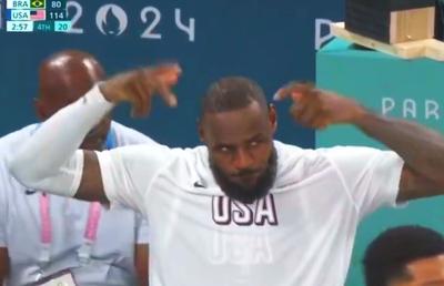 Moment stânjenitor pentru LeBron James la Jocurile Olimpice » S-a ridicat și a salutat, crezând că e aclamat! Ce strigau, în realitate, fanii