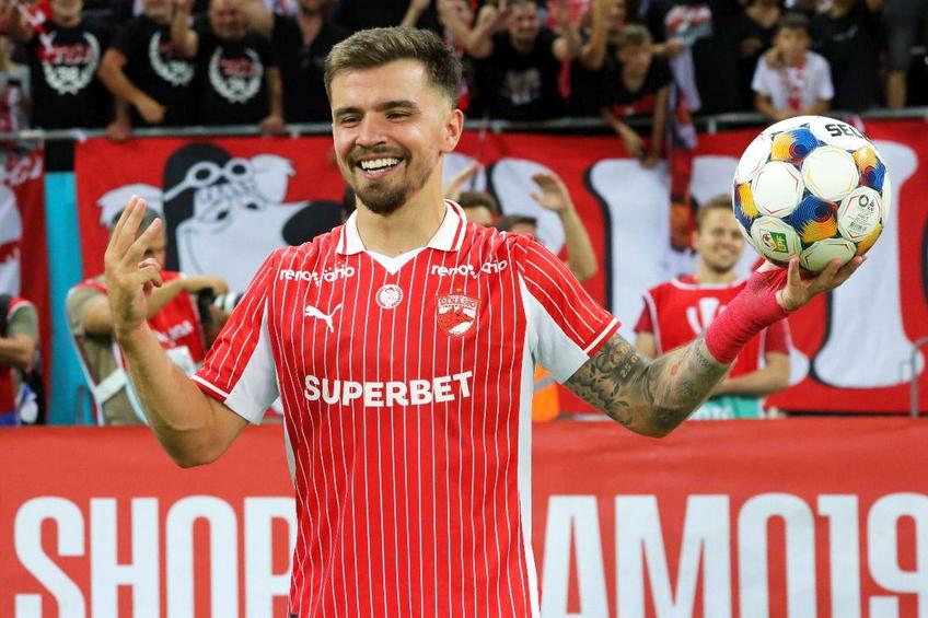Tricoul în care Danny Armstrong a răpus-o pe FCSB / foto: Ionuț Iordache (GSP)