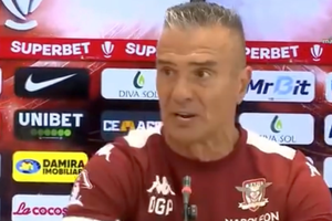 A fost penalty pentru Rapid? Daniel Pancu a luat FOC la conferința de presă: „Mamă, ce penalty, doamne! Ce îi dă direct în tendon”