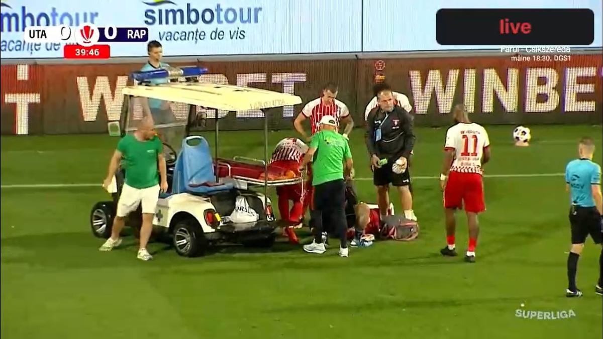 Alexi Pitu, accidentare în UTA Arad - Rapid