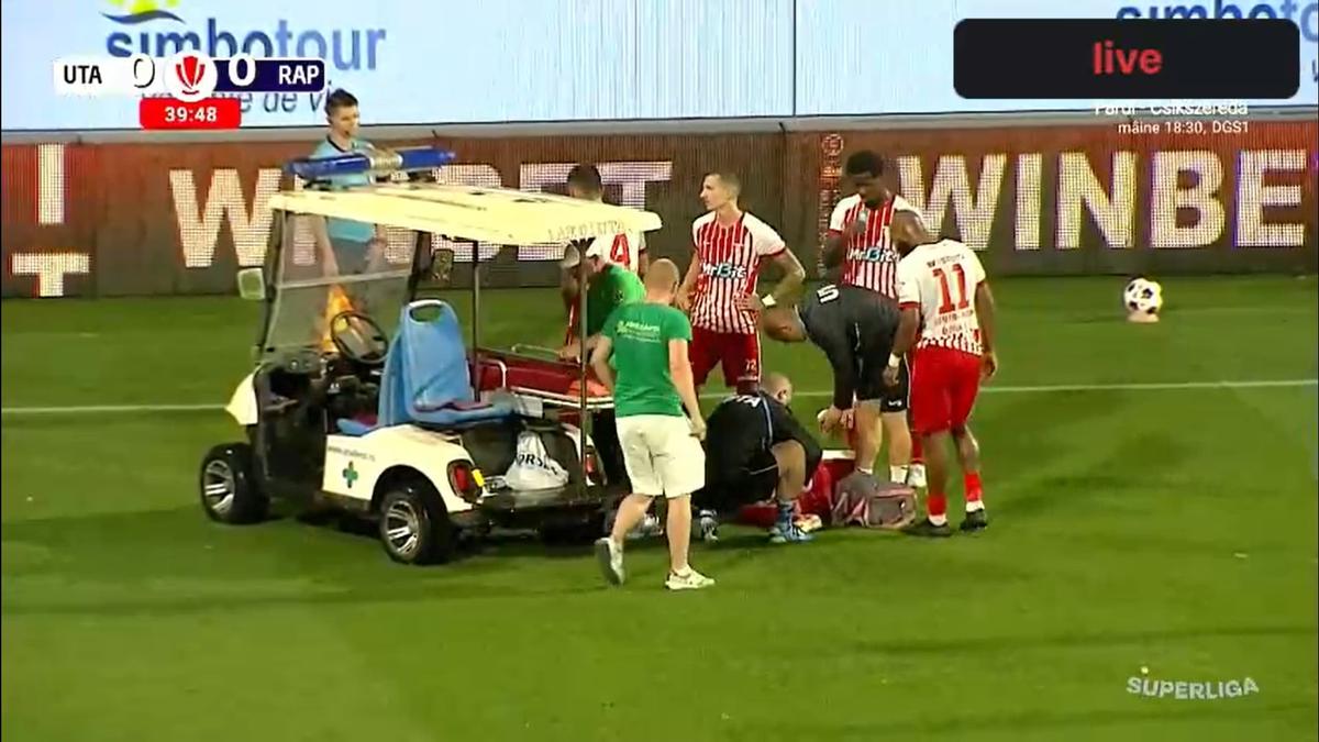 Alexi Pitu, accidentare în UTA Arad - Rapid
