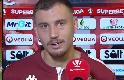 A debutat la Rapid și protestează vehement: „Arbitrul a făcut o mare greșeală!”