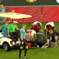 A ieșit pe targă în prima repriză din UTA Arad - Rapid