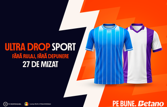 Ultra Drop pe „meciul fără egal”: 27 de lei freebet la U. Craiova – FC Argeș