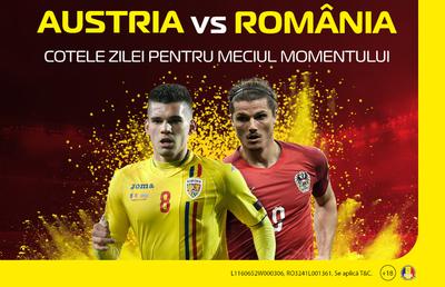 Cotele zilei pentru meciul momentului! Pușcaș îți bagă banii în buzunar la partida Austria - România