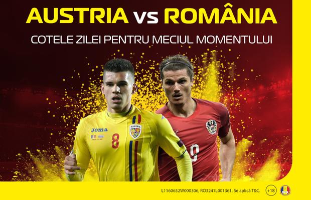 Cotele zilei pentru meciul momentului! Pușcaș îți bagă banii în buzunar la partida Austria - România