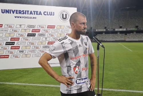 Gabi Tamaș // foto: captură Facebook @ FC Universitatea Cluj