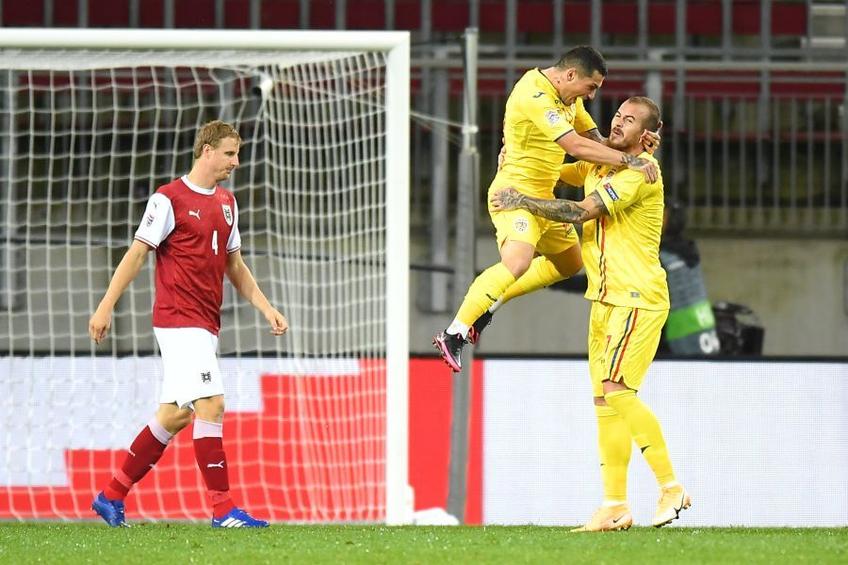 România a învins-o pe Austria, scor 3-1 (Baumgartner '17, Onisiwo '81 / Alibec '3, Grigore '51, Maxim '69), în a doua rundă din grupele Ligii Națiunilor.
