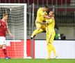 România a învins-o pe Austria, scor 3-1 (Baumgartner '17, Onisiwo '81 / Alibec '3, Grigore '51, Maxim '69), în a doua rundă din grupele Ligii Națiunilor.