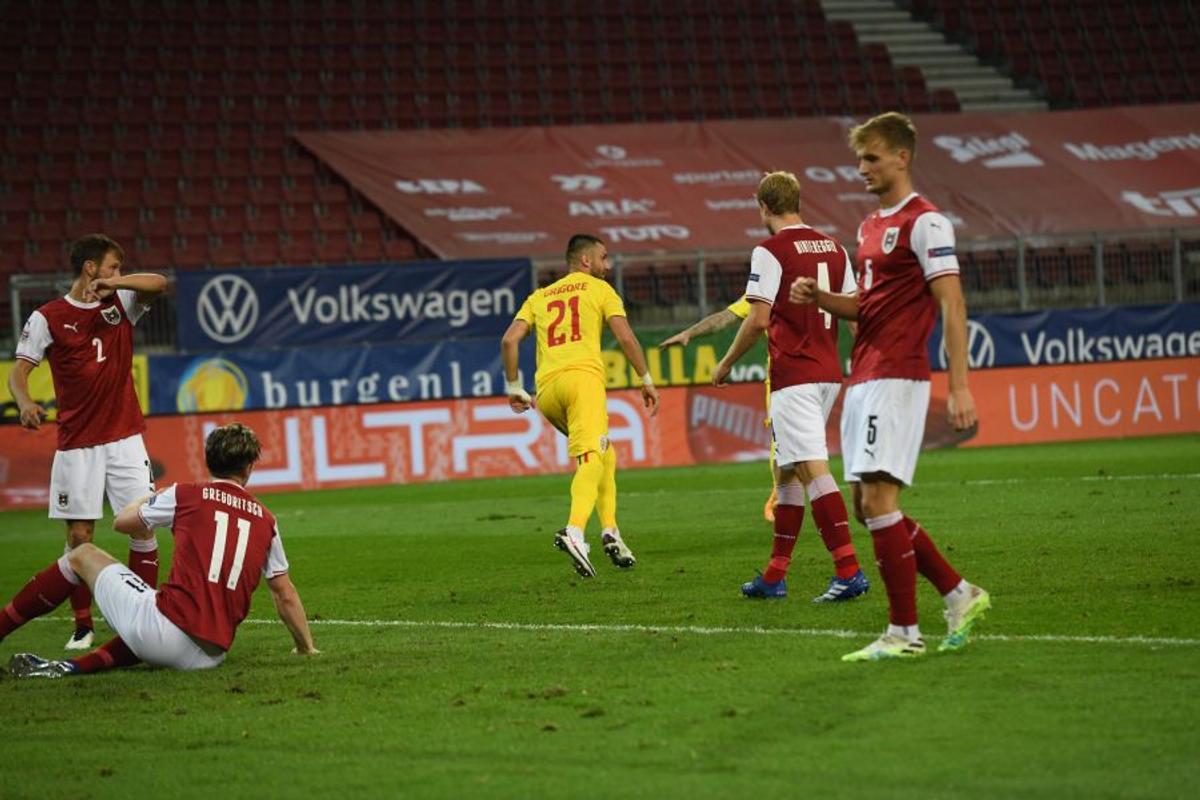 AUSTRIA - ROMÂNIA 2-3. Erori în lanț la primul gol al gazdelor » Sărbătoritul Grigore s-a revanșat cu un gol vital