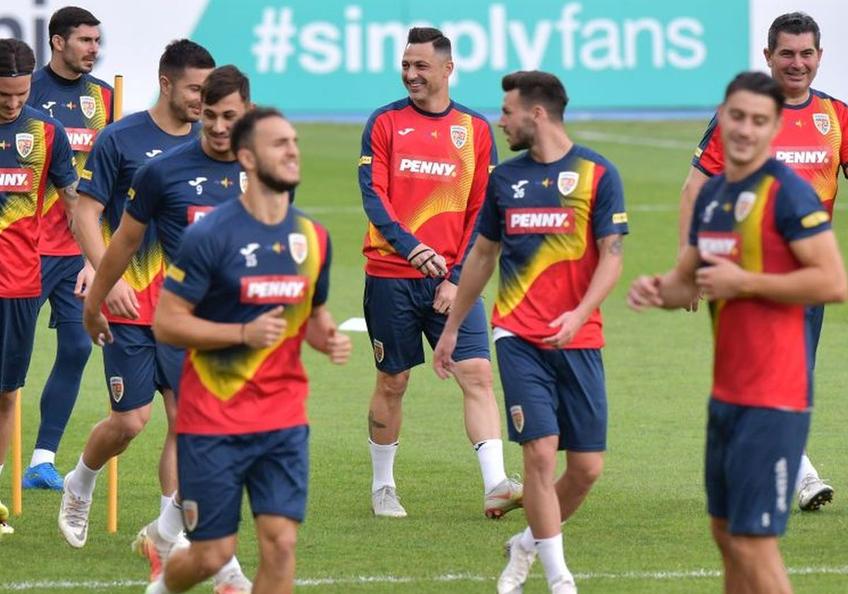 Antrenamentul oficial al României la Skopje