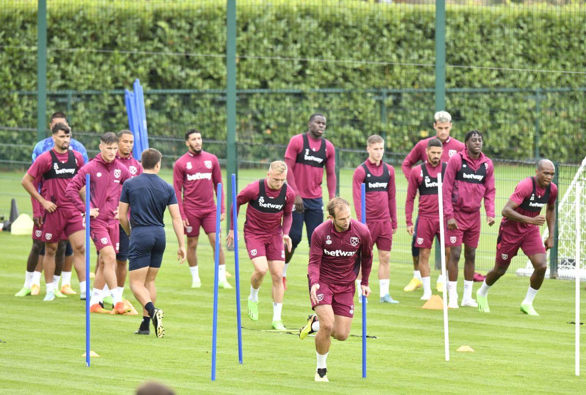 Antrenament West Ham, înainte de meciul cu FCSB
