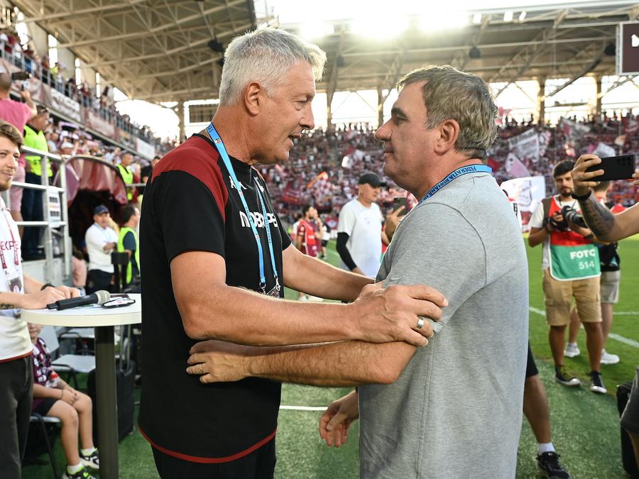 Bergodi și Gică Hagi, după Rapid - Farul 3-1 Bergodi: „Mai devreme sau mai târziu voi câștiga un titlu în România. Sunt sigur. Trebuie neapărat! Îl merit!” + adevărul despre cum l-a dat afară pe Gigi Becali din vestiar: „A fost cam dur”