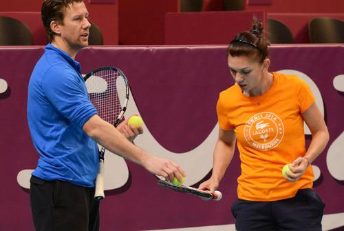 Wim Fissette și Simona Halep, în timpul colaborării din 2014 / Sursă foto: Imago Images