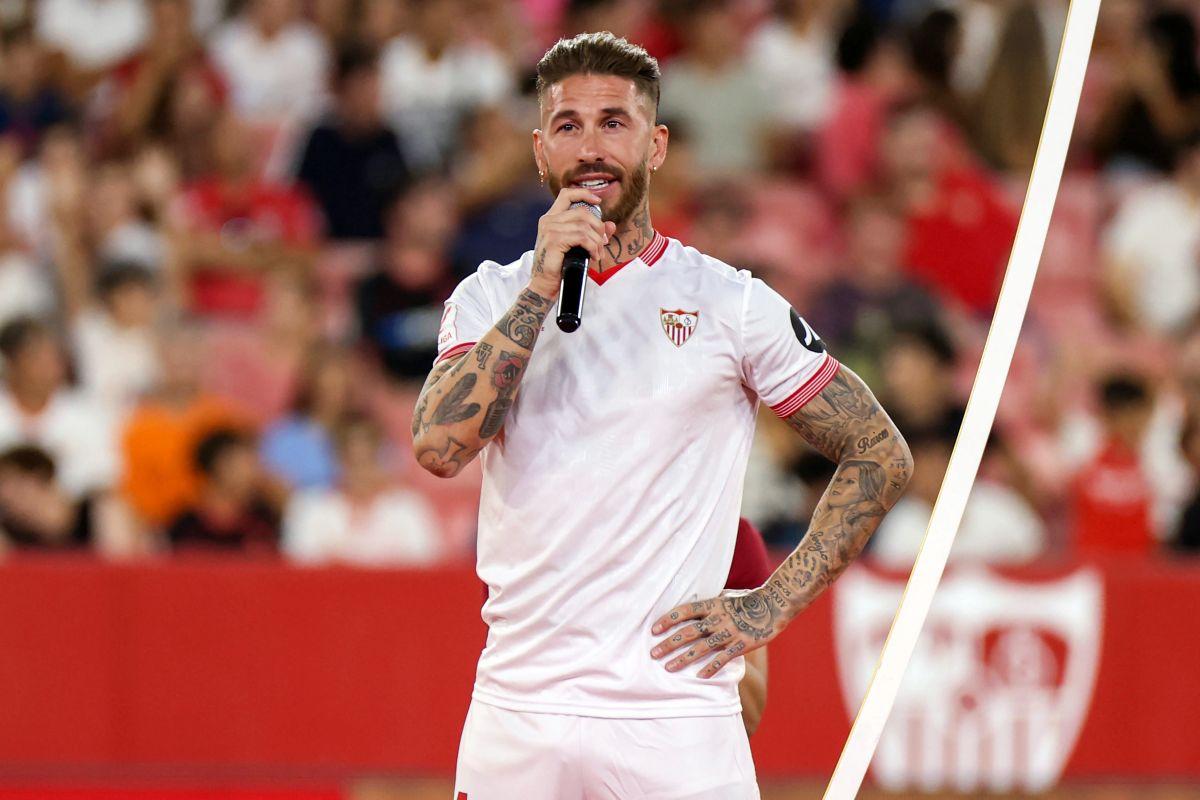 Imagini formidabile cu Sergio Ramos la prezentarea la Sevilla » A început să plângă pe teren