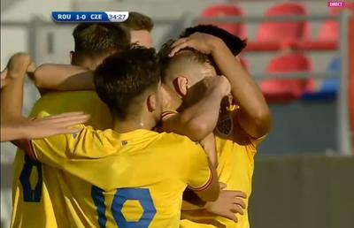 Costin Curelea, debut victorios pe banca naționalei U20 » Goluri frumoase marcate de Radaslavescu și Doru Andrei