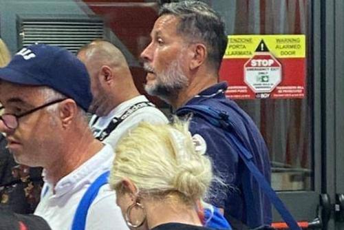 Nicolo Napoli, surprins pe aeroportul din Bergamo / Sursă foto: Facebook@ Liviu Maxim