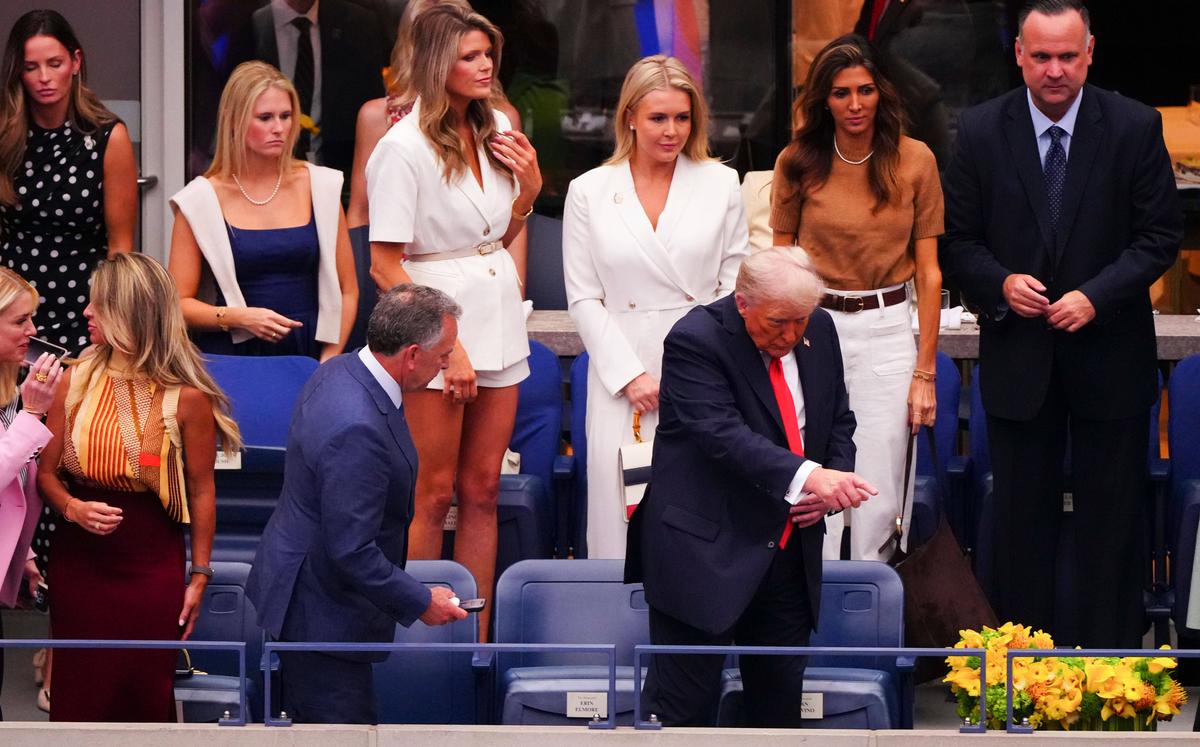 Donald Trump la finala US Open dintre Jannik Sinner și Carlos Alcaraz
