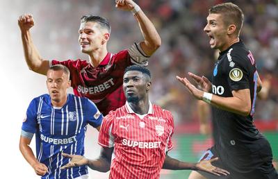 Surprize uriașe în primul „11” ideal al primelor 8 etape de Superliga » 4 jucători de la o echipă ce abia prinde play-off-ul
