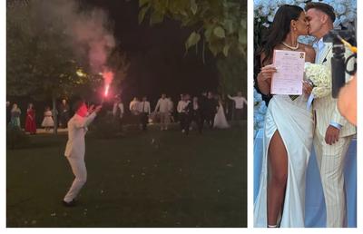 Nunta sezonului la Dinamo! Fotbalistul a făcut pasul cel mare: petrecere în stil ultras, cu torțe și scandări