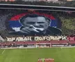 Scenografie care îl înfățișează pe Ratko Mladic înainte de Steaua Roșie - Partizan