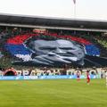 Scenografie care îl înfățișează pe Ratko Mladic înainte de Steaua Roșie - Partizan // foto: imago images