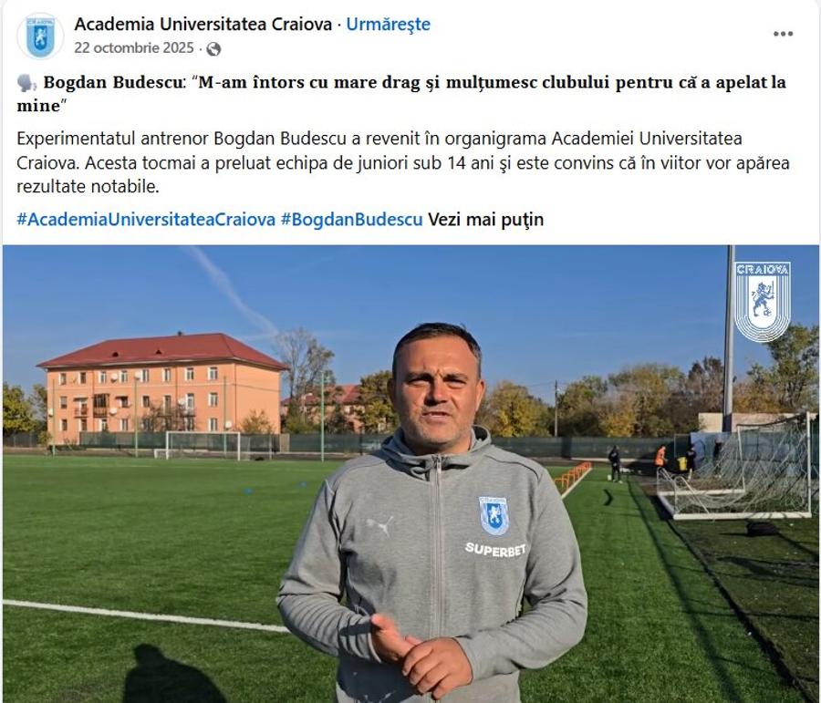 Șeful Academiei U Craiova, despre antrenorul acuzat a fi șpăgar: „Eu l-am adus pe Budescu” + Cum îl protejează clubul pe Eduardo Covelo și cazul „listelor de la conducere”