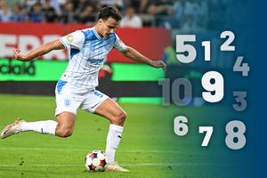 Un „nouar” de nota 9 la Universitatea Craiova - U Cluj și doi fotbaliști care au primit 3