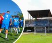 Stadionul „Ștrand” din Pitești revine la viață și găzduiește în prezent o școală de fotbal / FOTO: Andrei Furnigă /  Fotomontaj Diana Vasilescu (GSP)