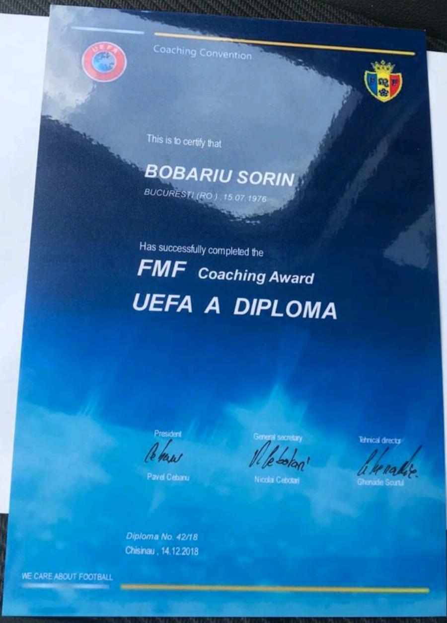 Rețeaua licențelor false de antrenori: nepotul lui Gigi Becali, un antrenor la CSA Steaua și directorul Juventus Torino Academy, posesori de diplome UEFA contrafăcute la Chișinău