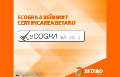 BETANO primește încă o dată cea mai prestigioasă recunoaștere din industrie