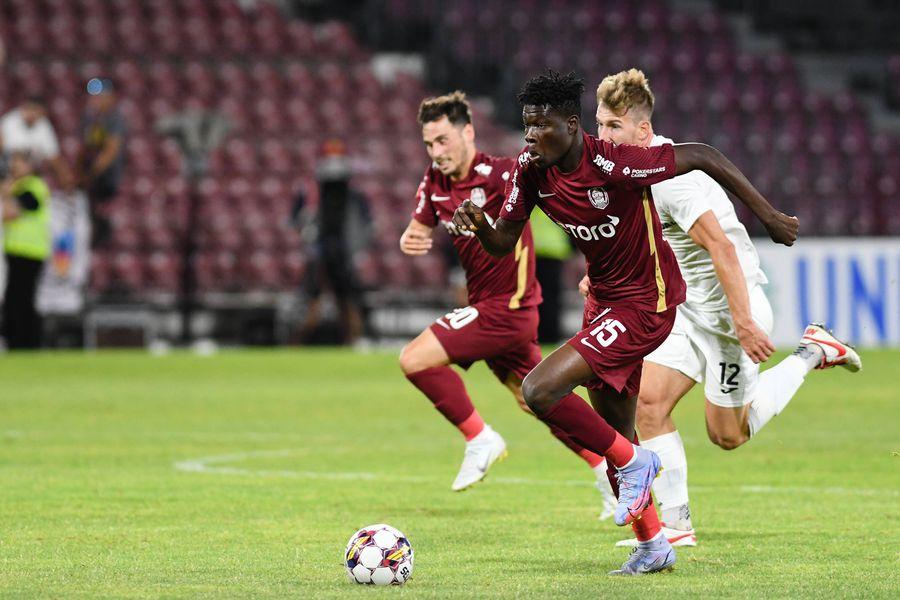 Yeboah, pariul lui Cristi Balaj / FOTO: Imago Slavia Praga a pus ochii pe un jucător de la CFR Cluj: „Ne-au zis că sunt interesați!”