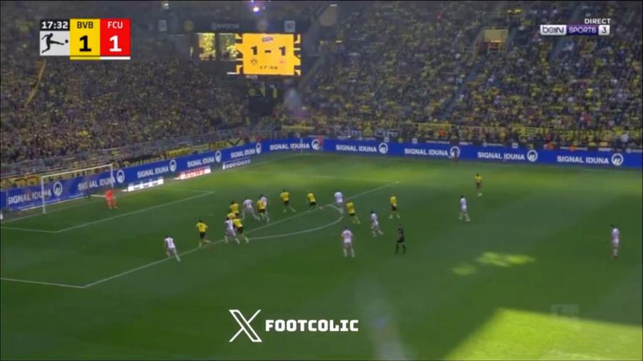Foto: Captură Twitter Borussia Dortmund - Union Berlin 4-2 » Festival de goluri pe Signal Iduna Park