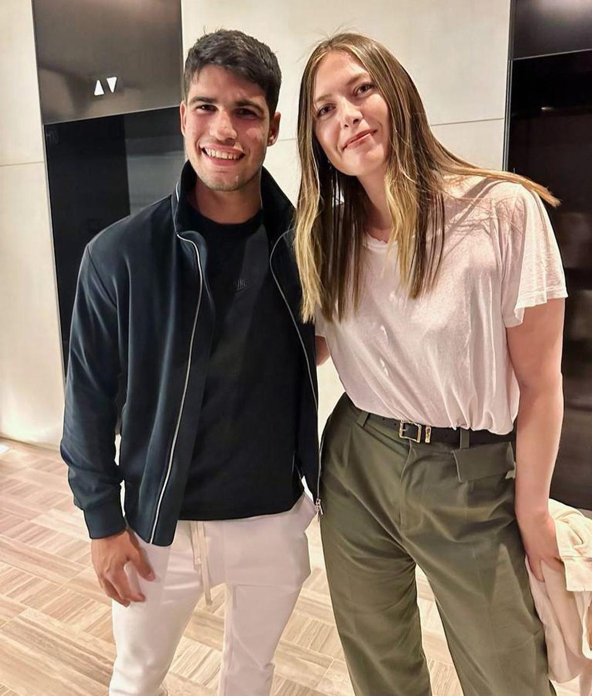 Maria Sharapova, apariție de lux la Marele Premiu din Monaco » L-a „eclipsat” pe Max Vertstappen și a întors toate privirile pe circuit