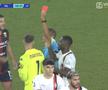 Martinez a luat și el roșu în prelungiri