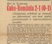 Cronica meciului Cuba - România 2-1