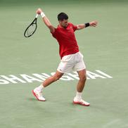 Novak Djokovic - „sferturi” la Shanghai în condiții dificile Foto: Guliver/GettyImages
