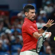Novak Djokovic - „sferturi” la Shanghai în condiții dificile Foto: Guliver/GettyImages