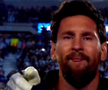 Bannerul interzis care a reapărut la despărțirea lui Messi! Leo n-a mai putut cânta imnul și a izbucnit în lacrimi