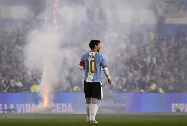 Moment special pentru Messi în minutul 10 al meciului Argentina - Benin/ foto Imago Images