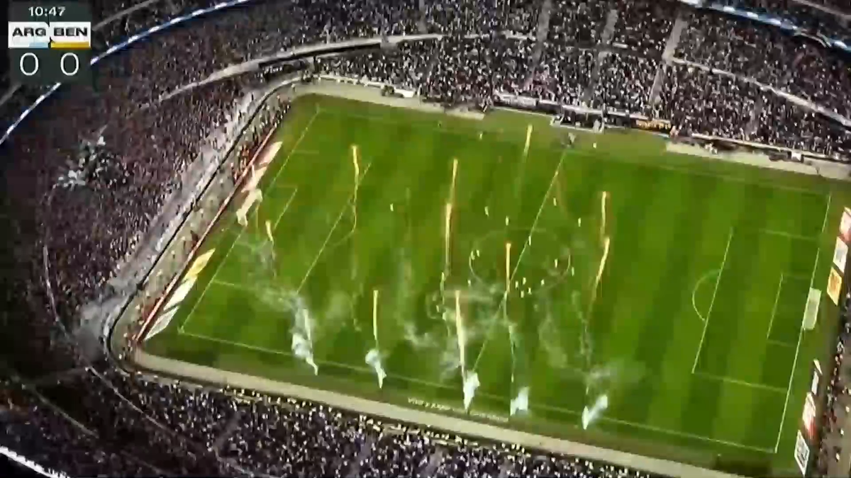 Moment special pentru Messi în minutul 10 al meciului Argentina - Benin